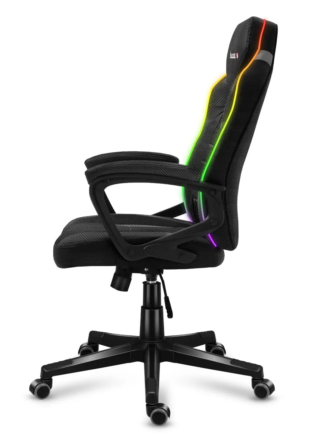 Fotel Huzaro Force 2.5 Mesh RGB Gamingowy do 130kg Tkanina Czarny