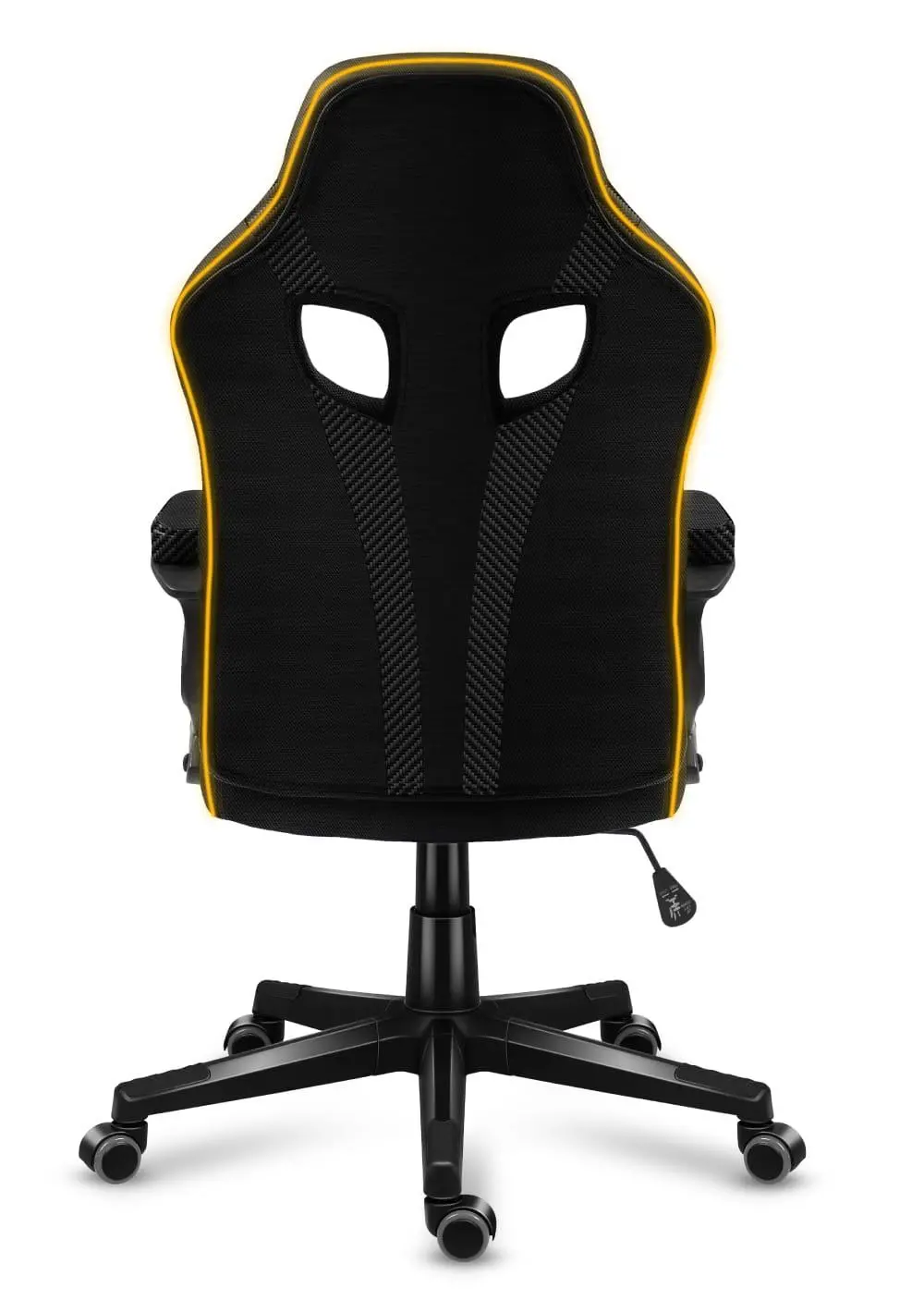 Fotel Huzaro Force 2.5 Mesh RGB Gamingowy do 130kg Tkanina Czarny
