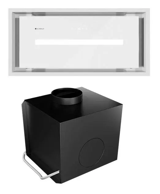 Okap Globalo Saredo 60.1 + turbina TW 2.1 Biały