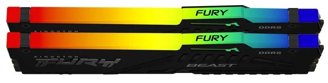 Pamięć RAM Kingston FURY Beast DDR5 RGB 16GB (2 x 8GB) 5600 CL40 Czarny