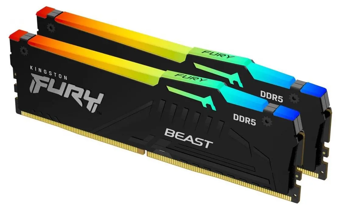 Kingston FURY Beast DDR5 RGB 16GB (2 x 8GB) 5600 CL40 Czarny