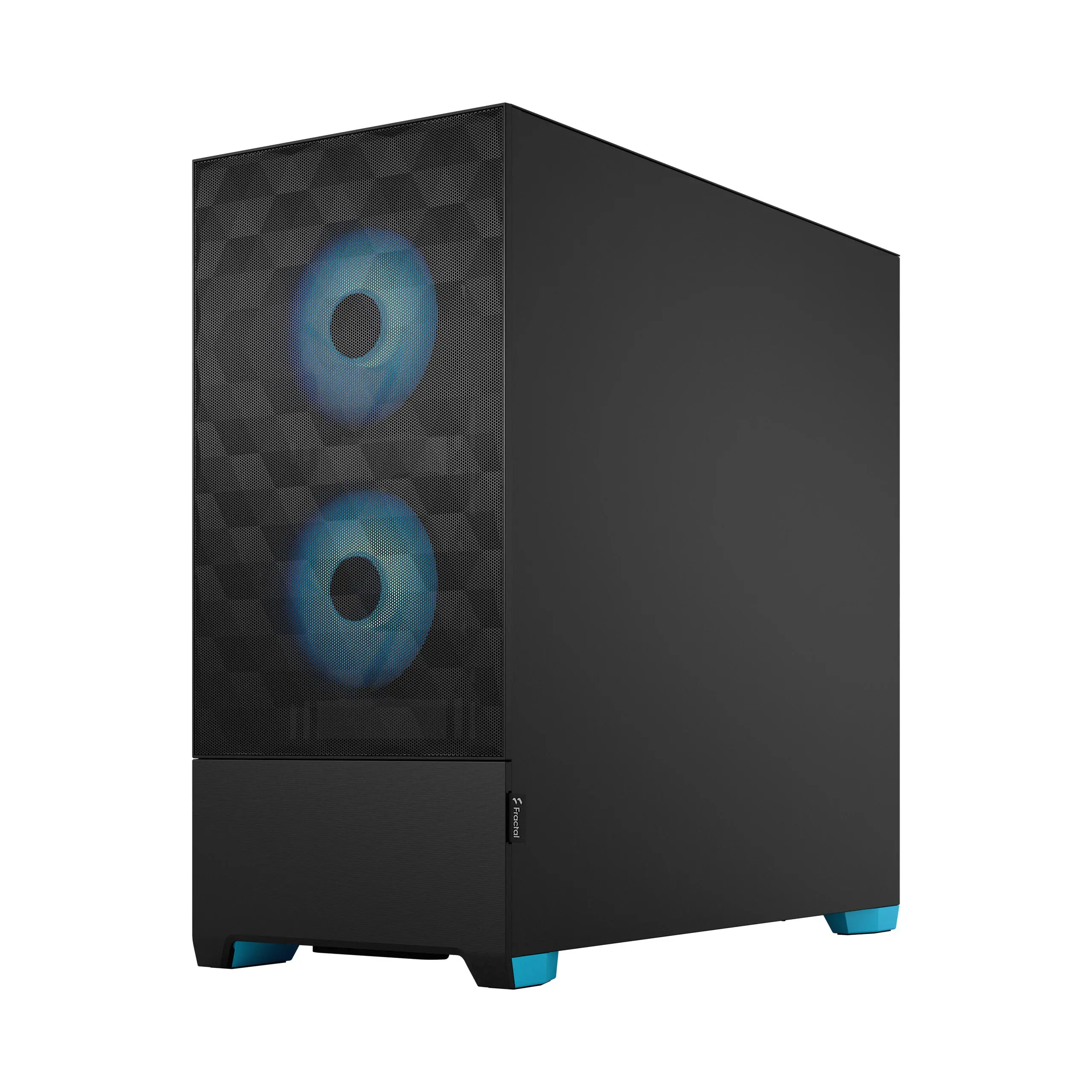 Obudowa Fractal Design Pop Air TG Clear Tint RGB Cyan Core Czarno-niebieski