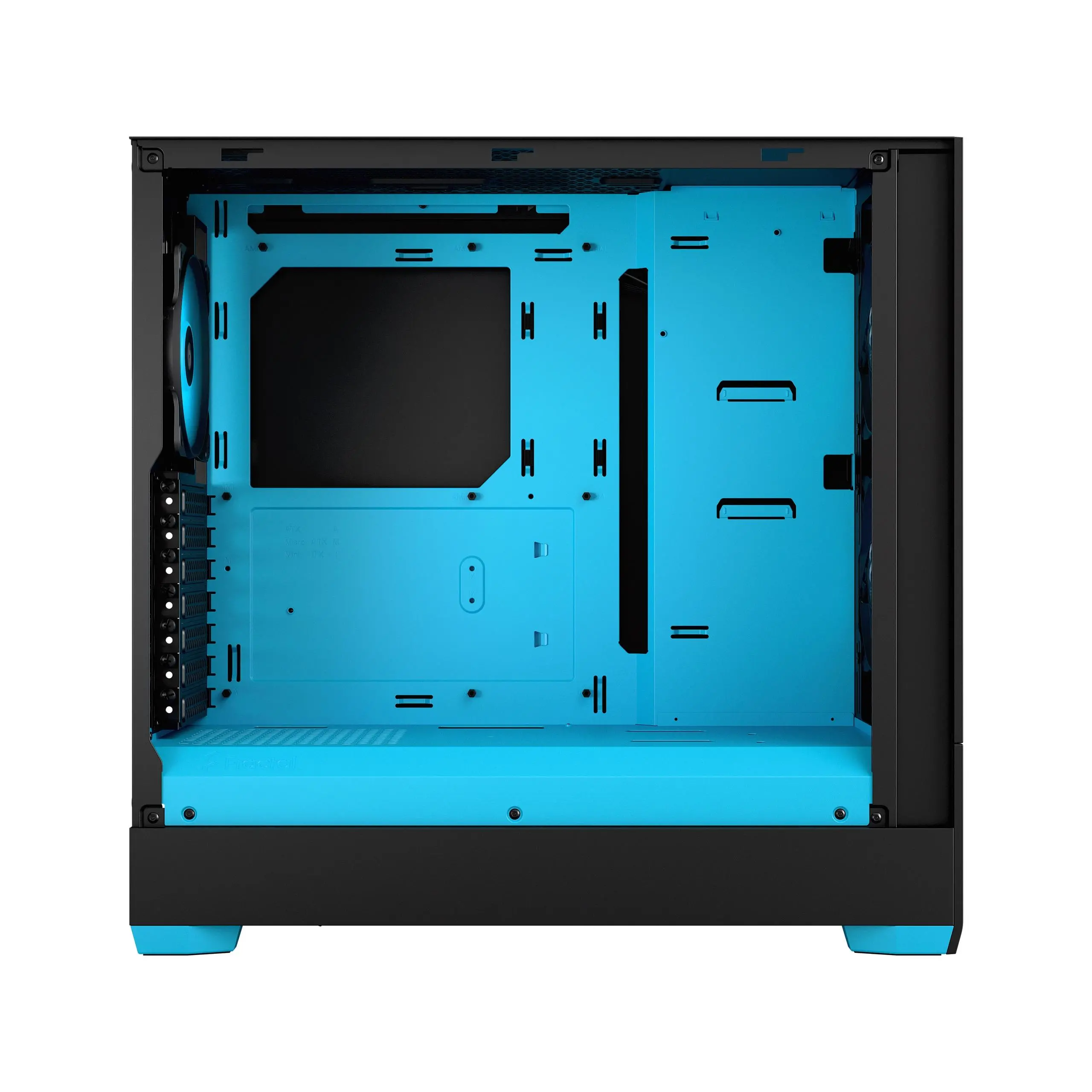 Obudowa Fractal Design Pop Air TG Clear Tint RGB Cyan Core Czarno-niebieski