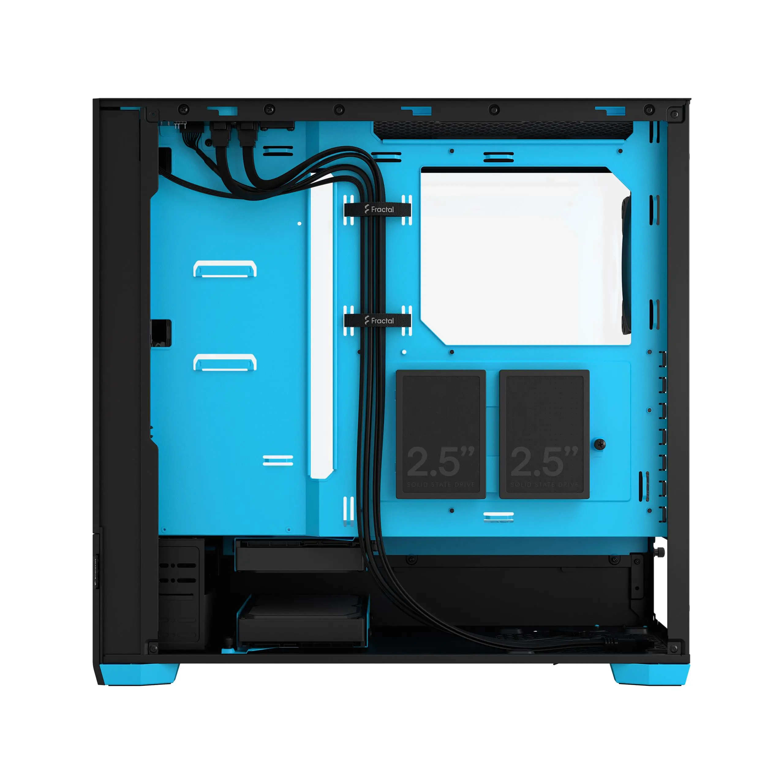 Obudowa Fractal Design Pop Air TG Clear Tint RGB Cyan Core Czarno-niebieski