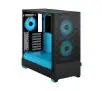 Obudowa Fractal Design Pop Air TG Clear Tint RGB Cyan Core Czarno-niebieski