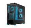 Obudowa Fractal Design Pop Air TG Clear Tint RGB Cyan Core Czarno-niebieski