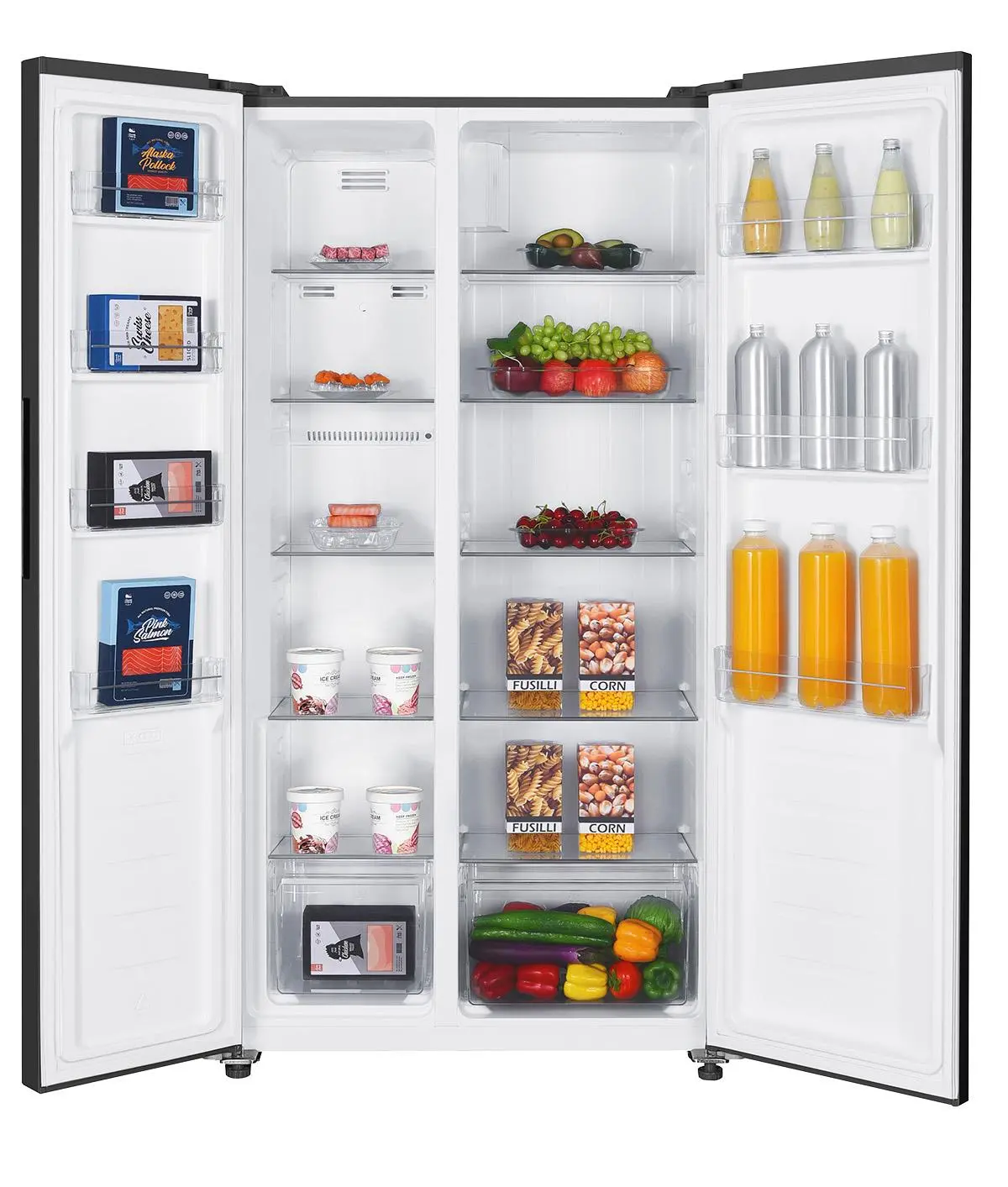 Lodówka MPM 427-SBS-06/NL Pełny No Frost 177cm Czarny