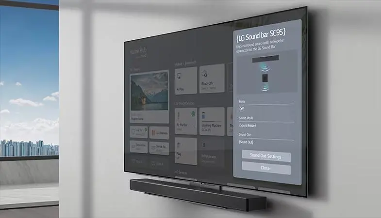 Soundbar LG SC9S 3.1.3 Wi-Fi Bluetooth AirPlay Chromecast Dolby Atmos