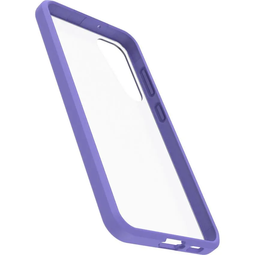 Etui OtterBox React do Samsung Galaxy S23+ Przeźroczysty z fioletową ramką