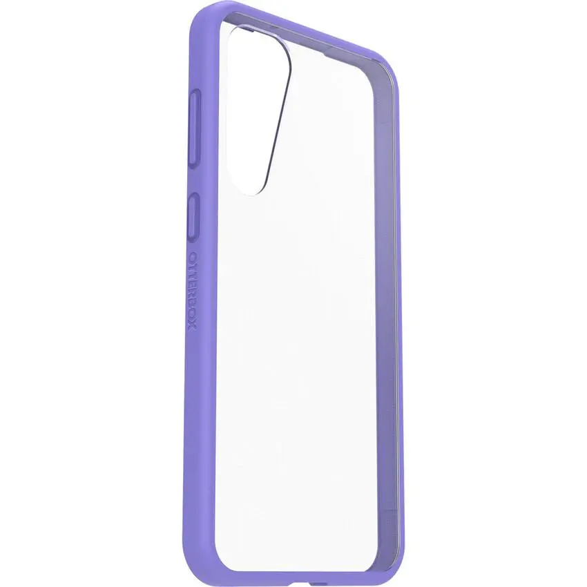 Etui OtterBox React do Samsung Galaxy S23+ Przeźroczysty z fioletową ramką