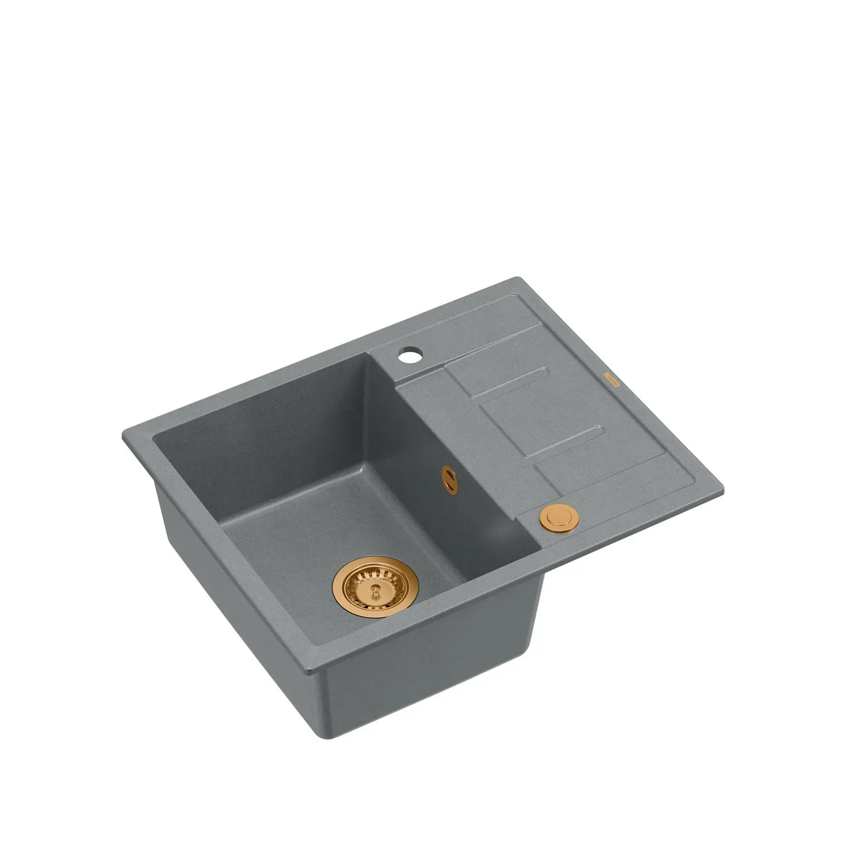 Zlewozmywak Quadron HB8210U5-C1 P2O Morgan 116 Granitowy Szary/Miedziany