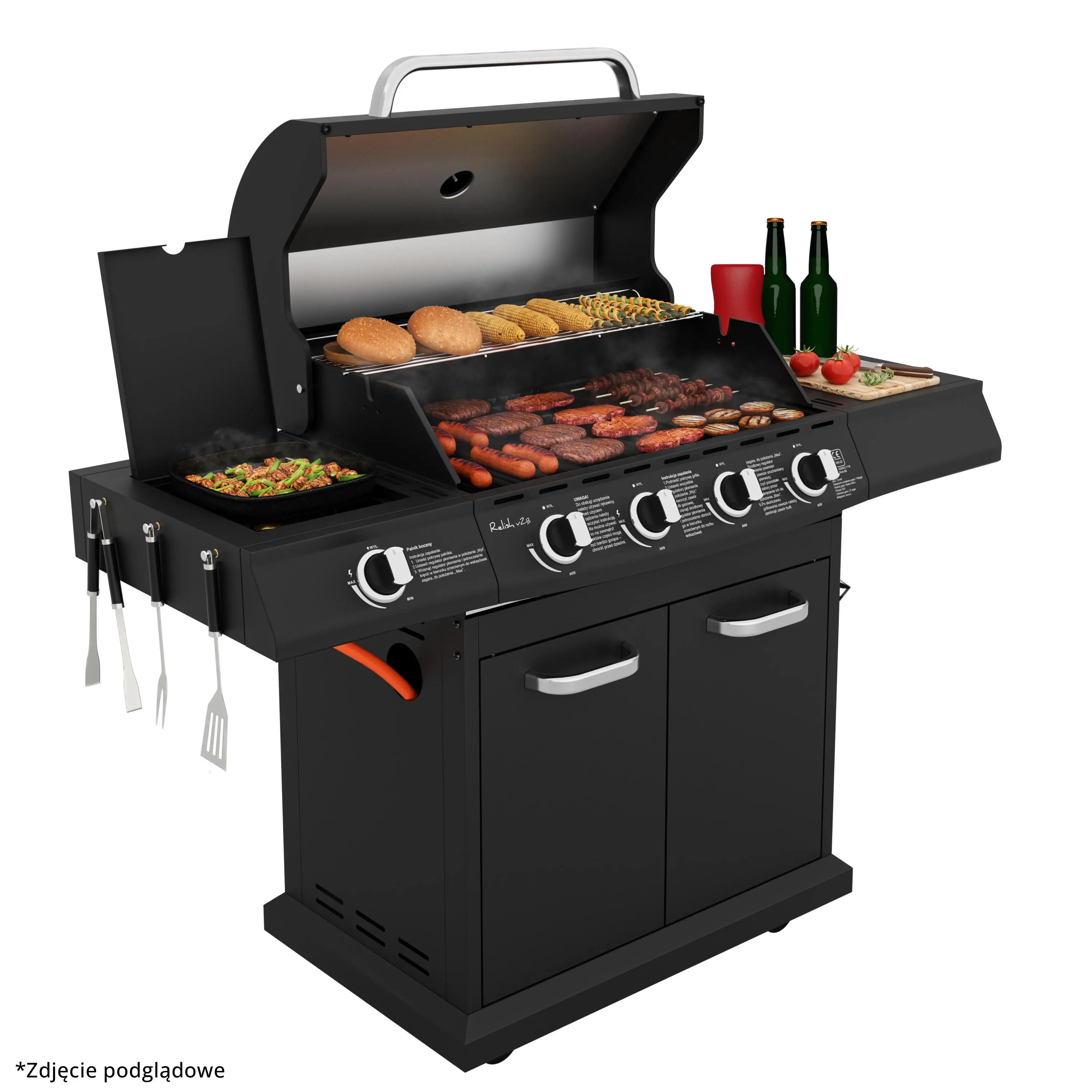 Grill gazowy Koler Relish v4 Czarny