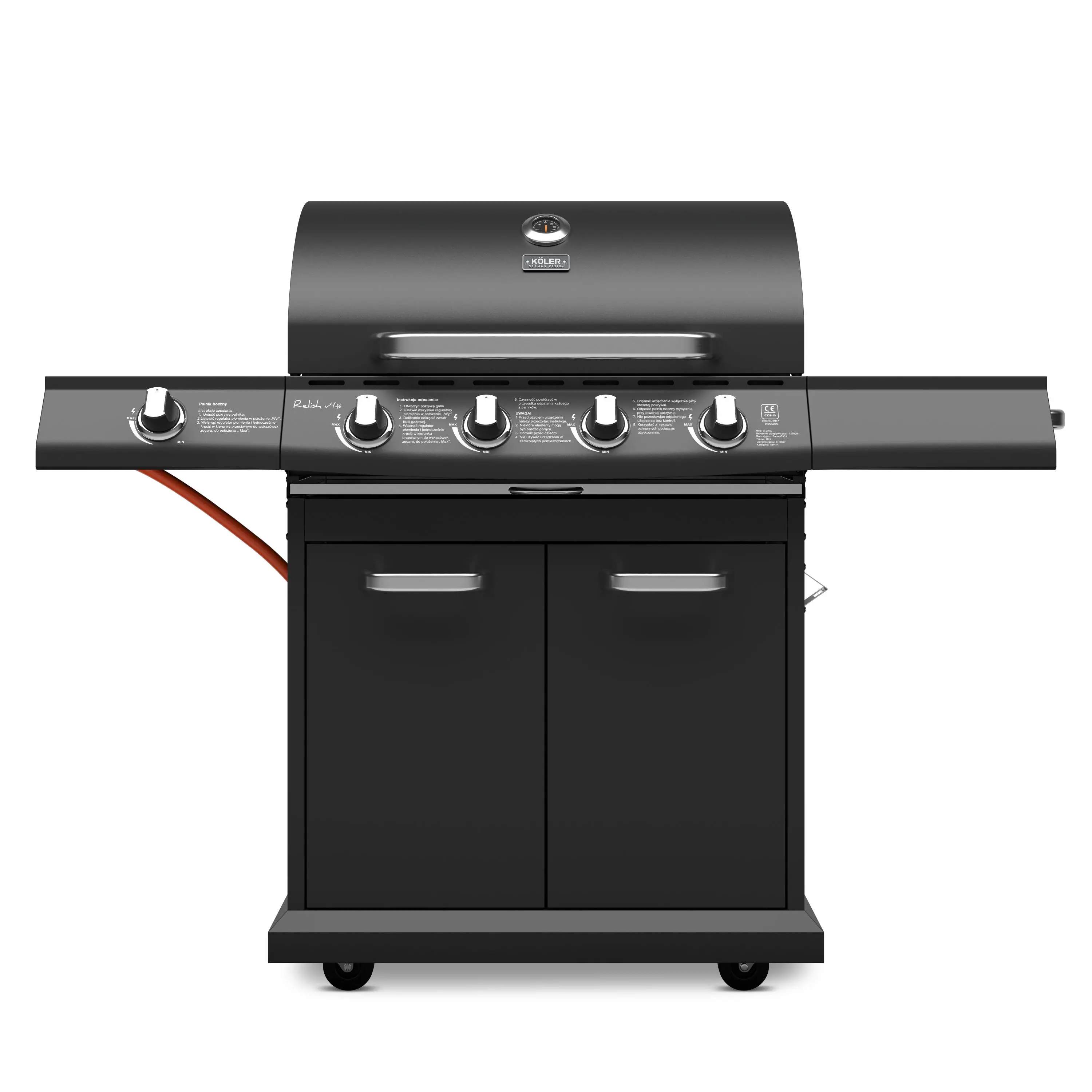 Grill gazowy Koler Relish v4 Czarny