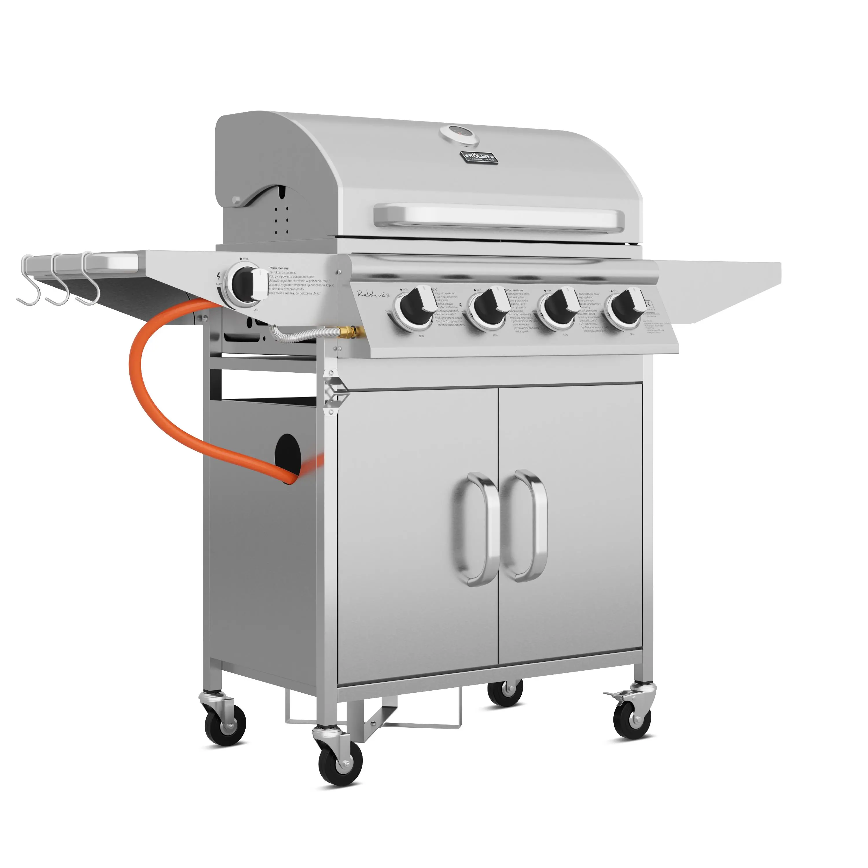 Grill gazowy Koler Relish v2 Srebrny
