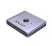 Adapter Unitek V1609A DisplayPort  1.4 8K 2-na-1 Srebrno-szary