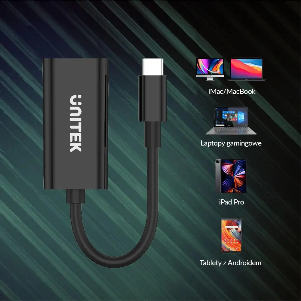 Adapter Unitek V1421A USB-C na HDMI 4K@60Hz