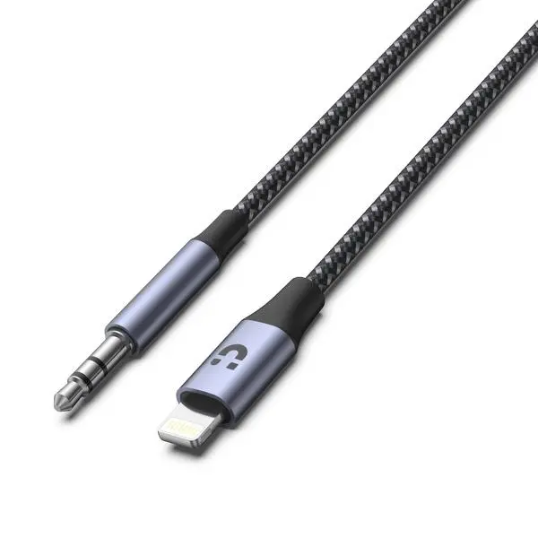 Kabel Unitek M1209A Lightning do mini jack 3,5 mm 1m Czarny
