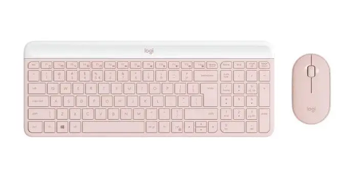 Zestaw Logitech MK470 Różowy