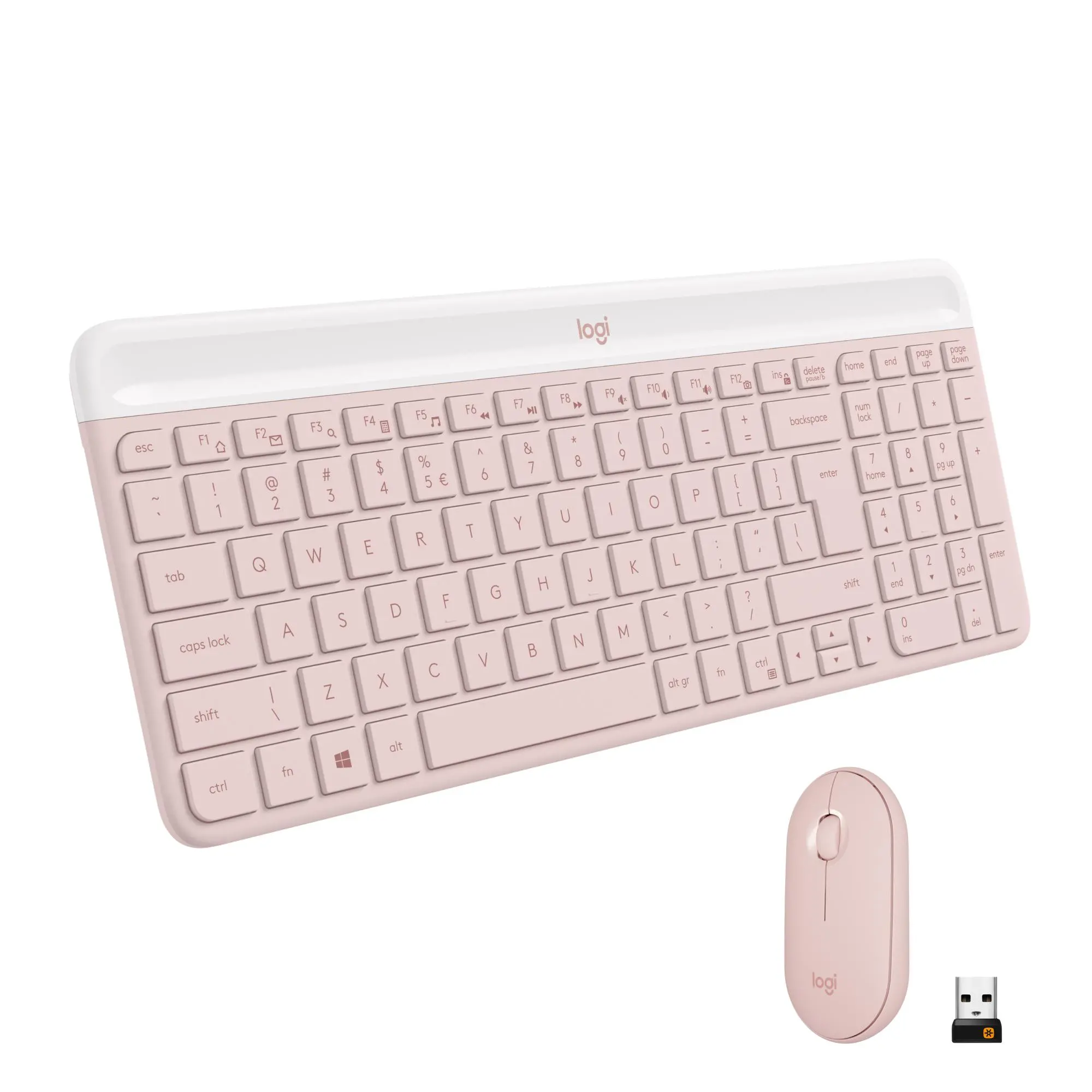 Zestaw Logitech MK470 Różowy