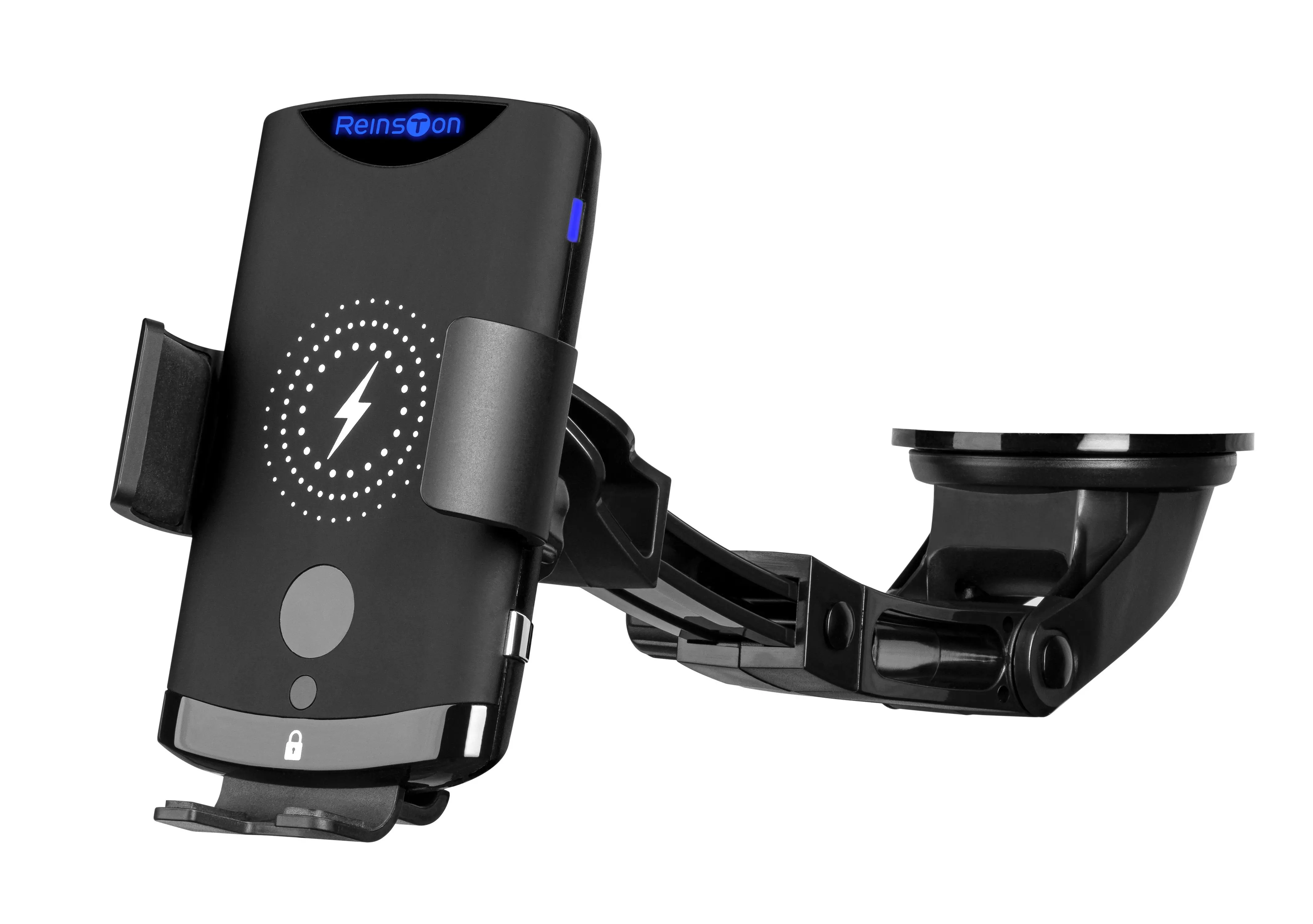 Uchwyt Reinston EUT33 Czarny z ładowaniem indukcyjnym