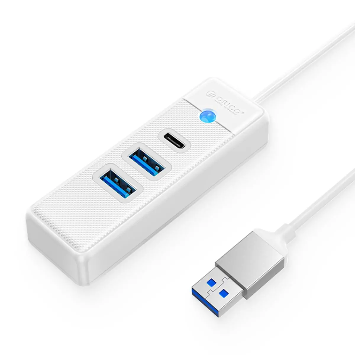 Hub USB Orico PWC2U-U3-015-WH-EP USB-A 2x USB-A 3.1 + USB-C Biały