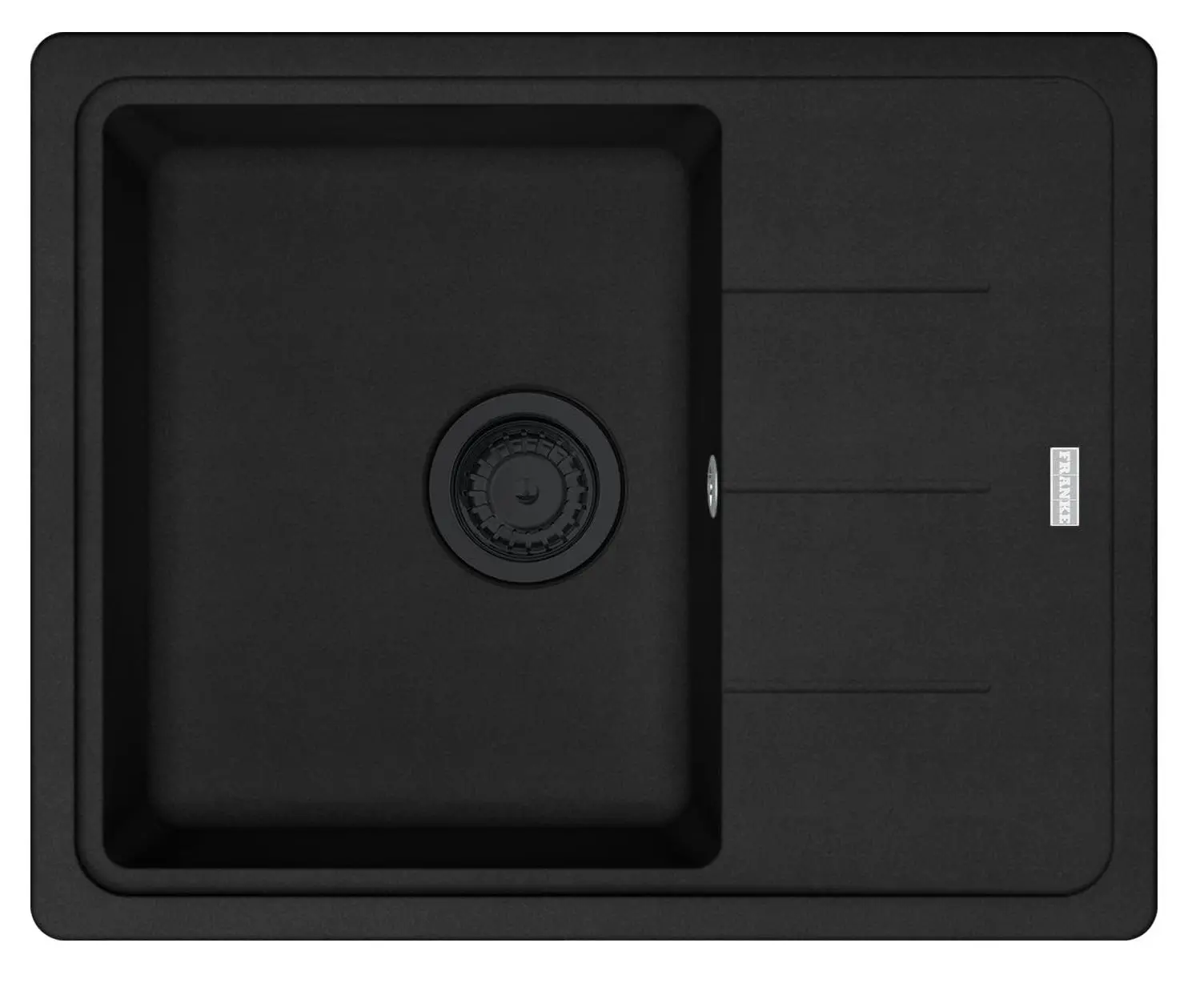 Zlewozmywak Franke Basis BFG 611-62 Granitowy Czarny mat