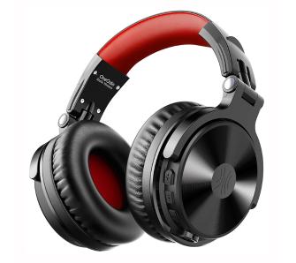 Słuchawki bezprzewodowe Oneodio Pro M Nauszne Bluetooth 5.2 Czarno-czerwony