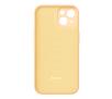 Etui Baseus Liquid Silica Gel do iPhone 14 żółte +szkło hartowane