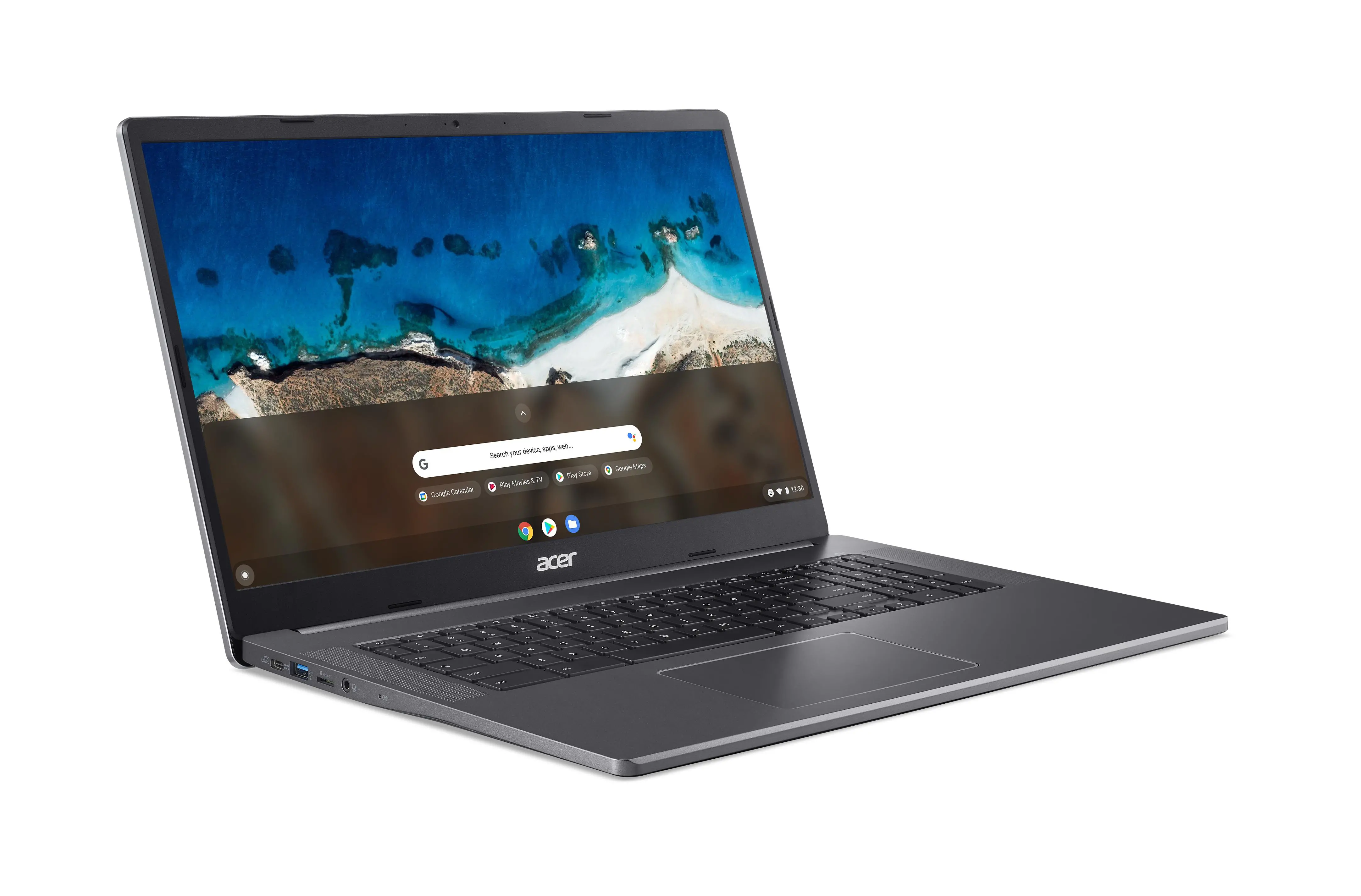 Laptop chromebook Acer Chromebook 317 CB317-1HT-C6QB 17,3" Celeron N5100 8GB RAM 128GB Dysk ChromeOS Szary