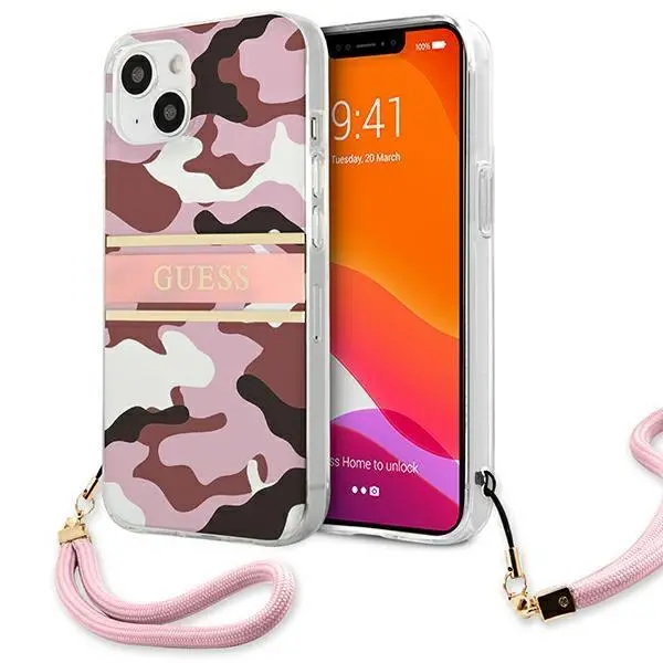 Etui Guess Camo Strap Collection GUHCP13SKCABPI do iPhone 13 mini