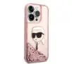 Etui Karl Lagerfeld Glitter Karl Head KLHCP14LLNKHCP do iPhone 14 Pro