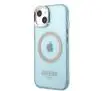 Etui Guess Gold Outline Translucent MagSafe GUHMP13MHTCMB do iPhone 13
