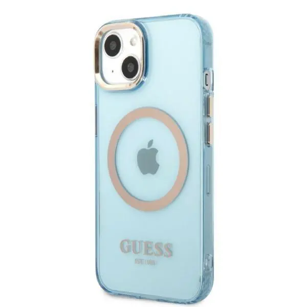 Etui Guess Gold Outline Translucent MagSafe GUHMP13MHTCMB do iPhone 13