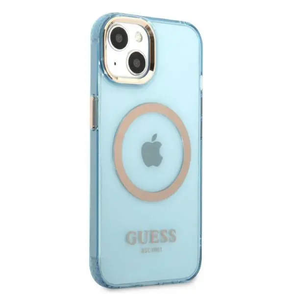 Etui Guess Gold Outline Translucent MagSafe GUHMP13MHTCMB do iPhone 13