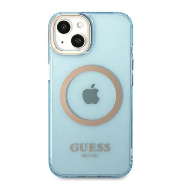 Etui Guess Gold Outline Translucent MagSafe GUHMP13MHTCMB do iPhone 13