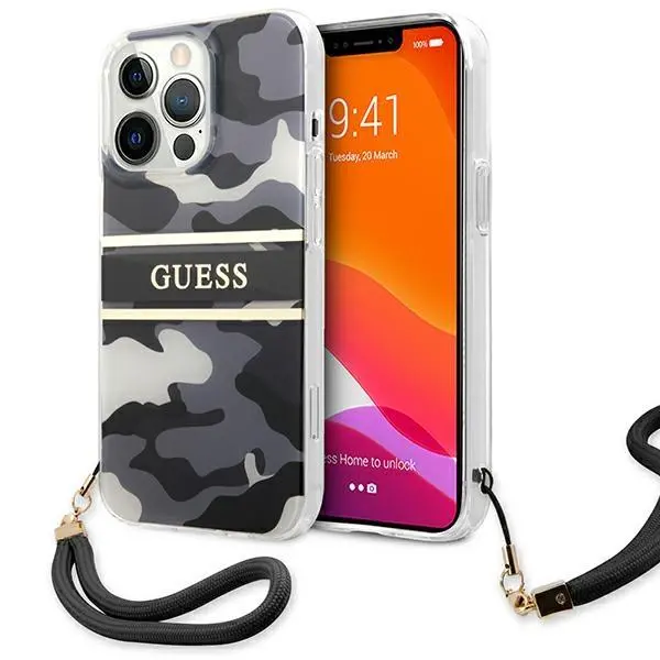 Etui Guess Camo Strap Collection GUHCP13XKCABBK do iPhone 13 Pro Max