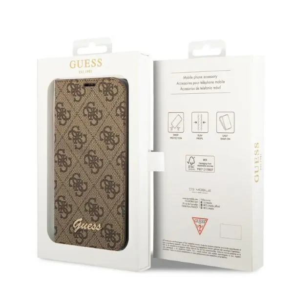 Etui Guess 4G Vintage Gold Logo GUBKP14SHG4SHW do iPhone 14