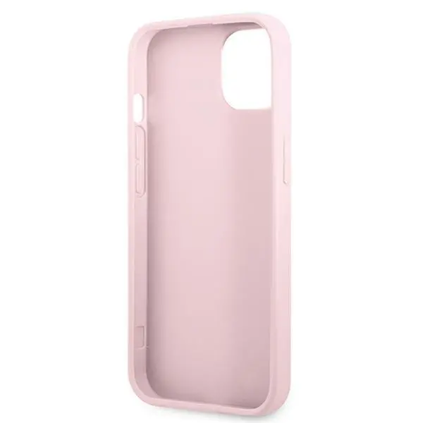 Etui Guess Saffiano Hot Stamp & Metal Logo GUHCP13SPSASBPU do iPhone 13 mini