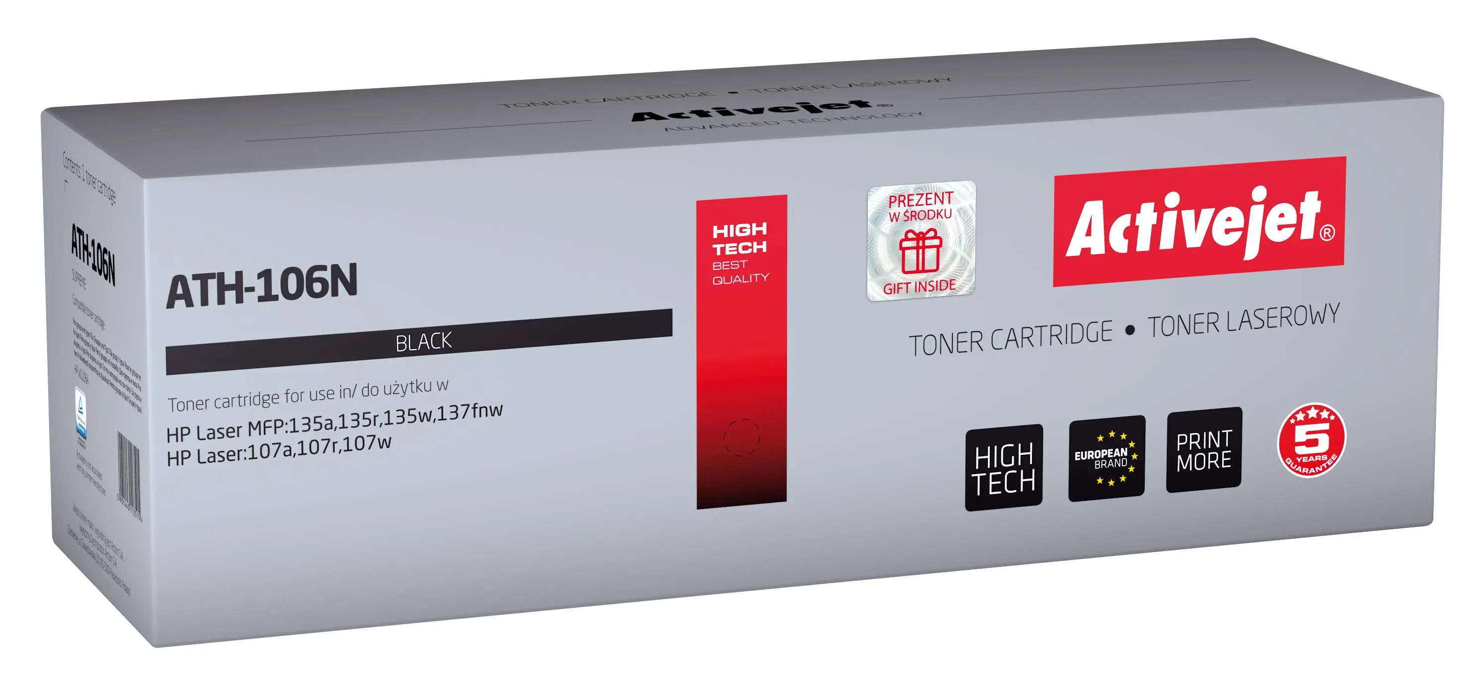 Toner ActiveJet ATH-106N (zamiennik W1106A nr 106A) Czarny