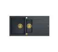 Quadron HQE510050U8_PVDG1 P2O Evan 156 Granitowy Czarny metalik/Złoty