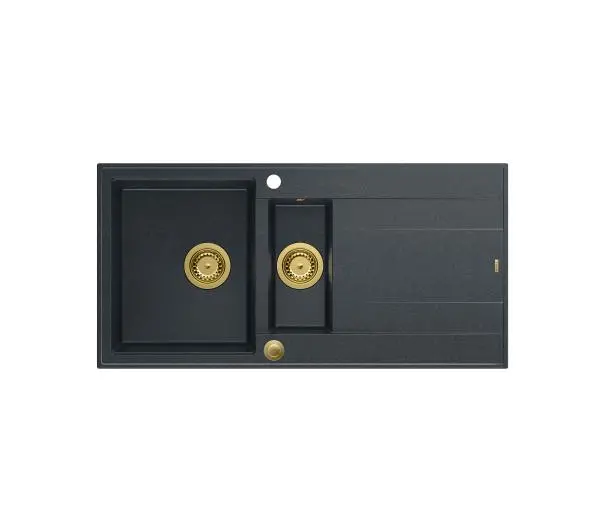 Quadron HQE510050U8_PVDG1 P2O Evan 156 Granitowy Czarny metalik/Złoty