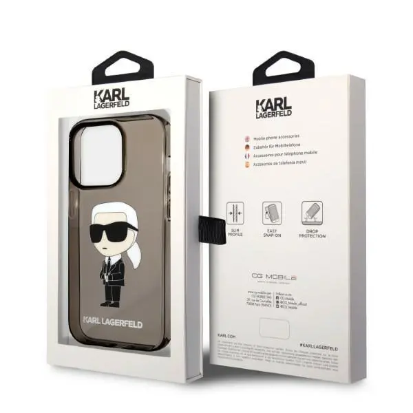 Etui Karl Lagerfeld Ikonik Karl KLHCP14LHNIKTCK do iPhone 14 Pro