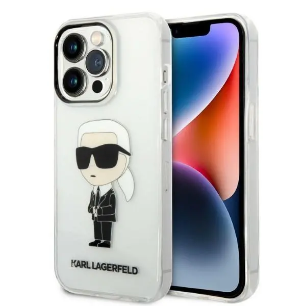 Etui Karl Lagerfeld Ikonik Karl KLHCP14LHNIKTCT do iPhone 14 Pro