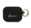 Etui na słuchawki Guess Silicone Vintage Script do AirPods Pro Czarny