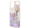 Etui Guess Flower Liquid Glitter GUHCP13SLFLSU do iPhone 13 mini