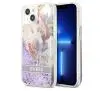 Etui Guess Flower Liquid Glitter GUHCP13SLFLSU do iPhone 13 mini