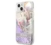 Etui Guess Flower Liquid Glitter GUHCP13SLFLSU do iPhone 13 mini