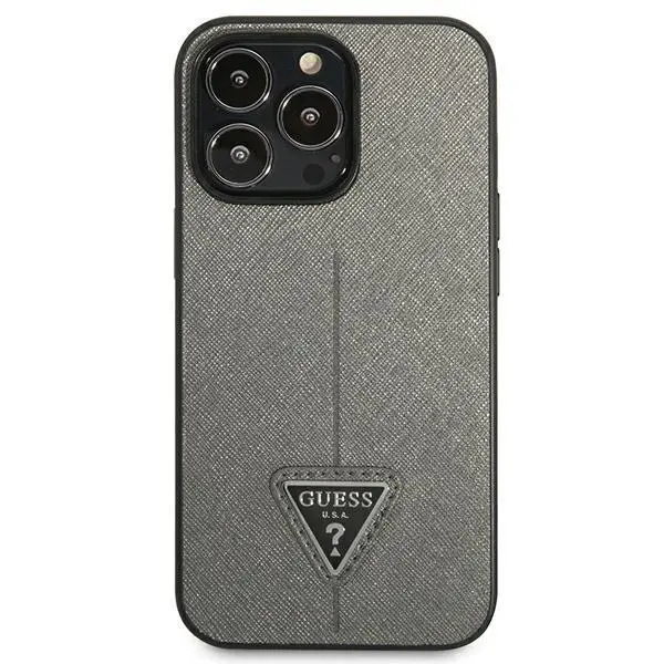 Etui Guess Saffiano Triangle Logo GUHCP14XPSATLG do iPhone 14 Pro Max