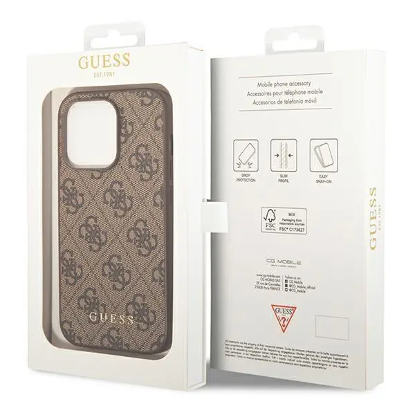 Etui Guess 4G Metal Gold Logo GUHCP14XG4GFBR do iPhone 14 Pro Max