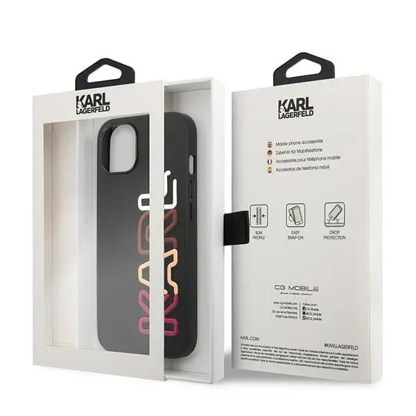 Etui Karl Lagerfeld Multipink Brand KLHCP13SPCOBK do iPhone 13 mini